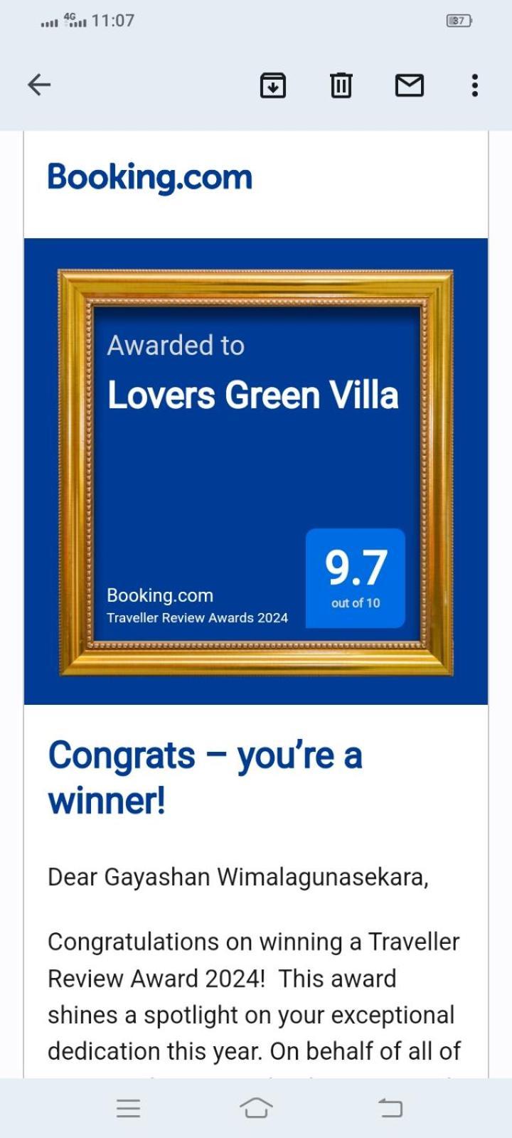 Lovers Green Villa Matara Exterior foto